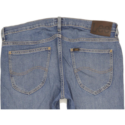 Lee Daren Men Blue Straight Slim Stretch Jeans W34 L34