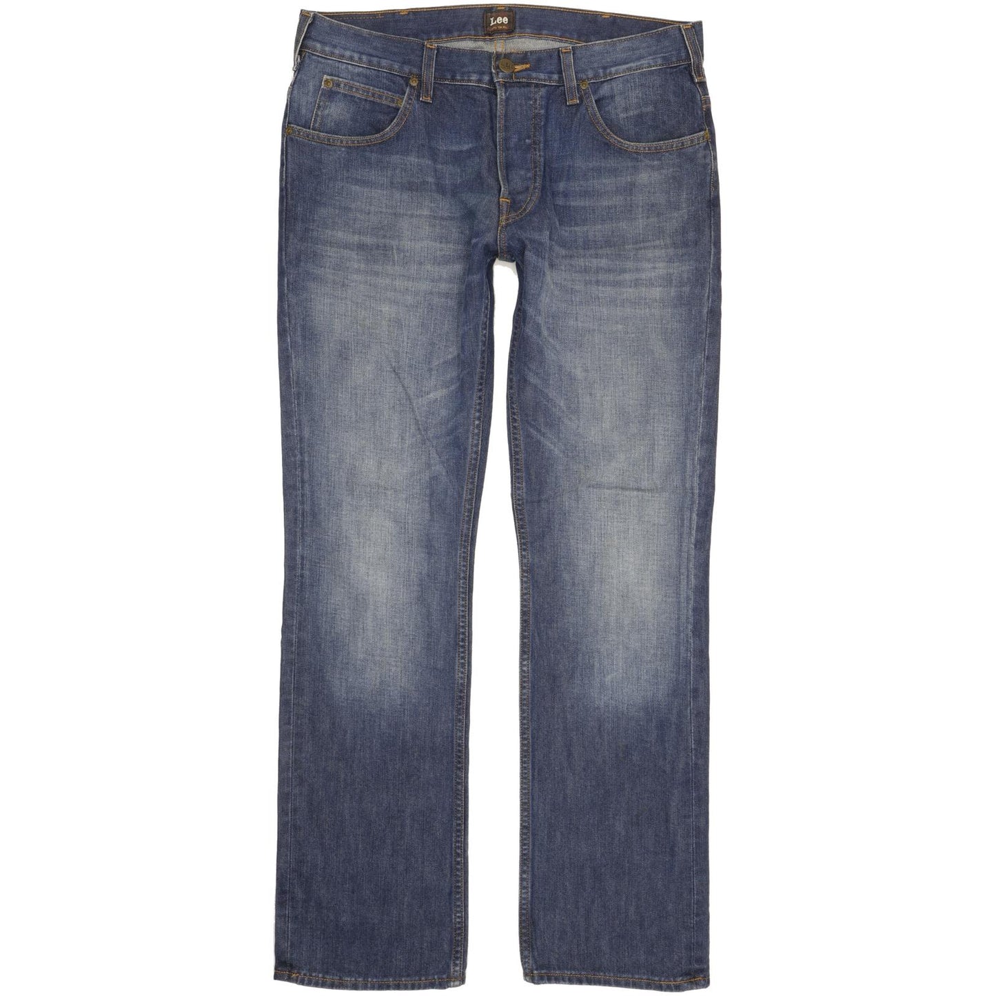 Lee Knox Men Blue Straight Regular Jeans W33 L32