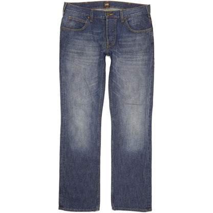 Lee Knox Men Blue Straight Regular Jeans W33 L32