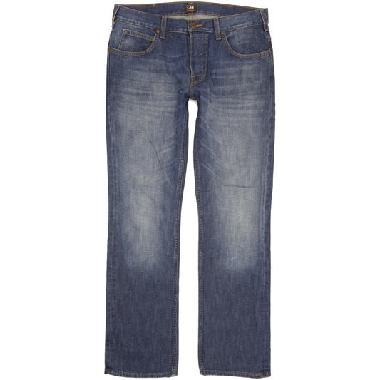 Lee Knox Men Blue Straight Regular Jeans W33 L32