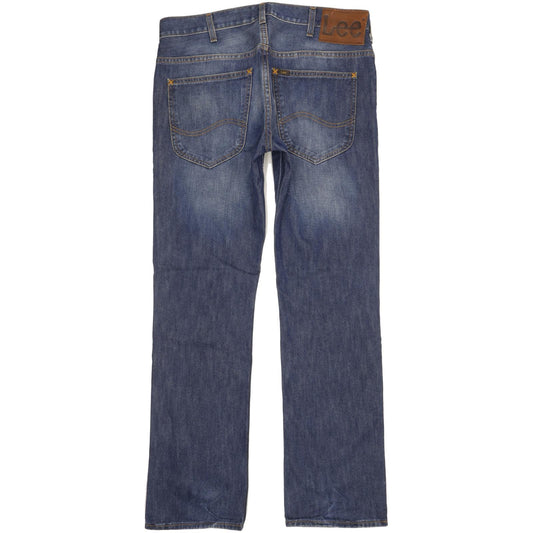 Lee Knox Men Blue Straight Regular Jeans W33 L32