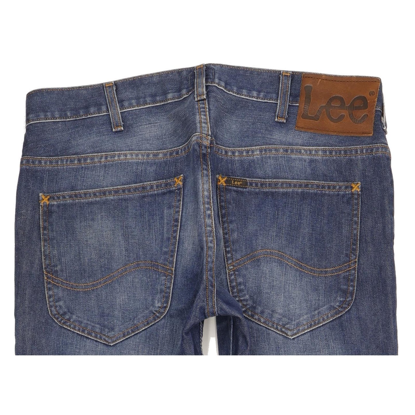 Lee Knox Men Blue Straight Regular Jeans W33 L32