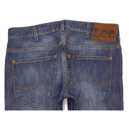 Lee Knox Men Blue Straight Regular Jeans W33 L32