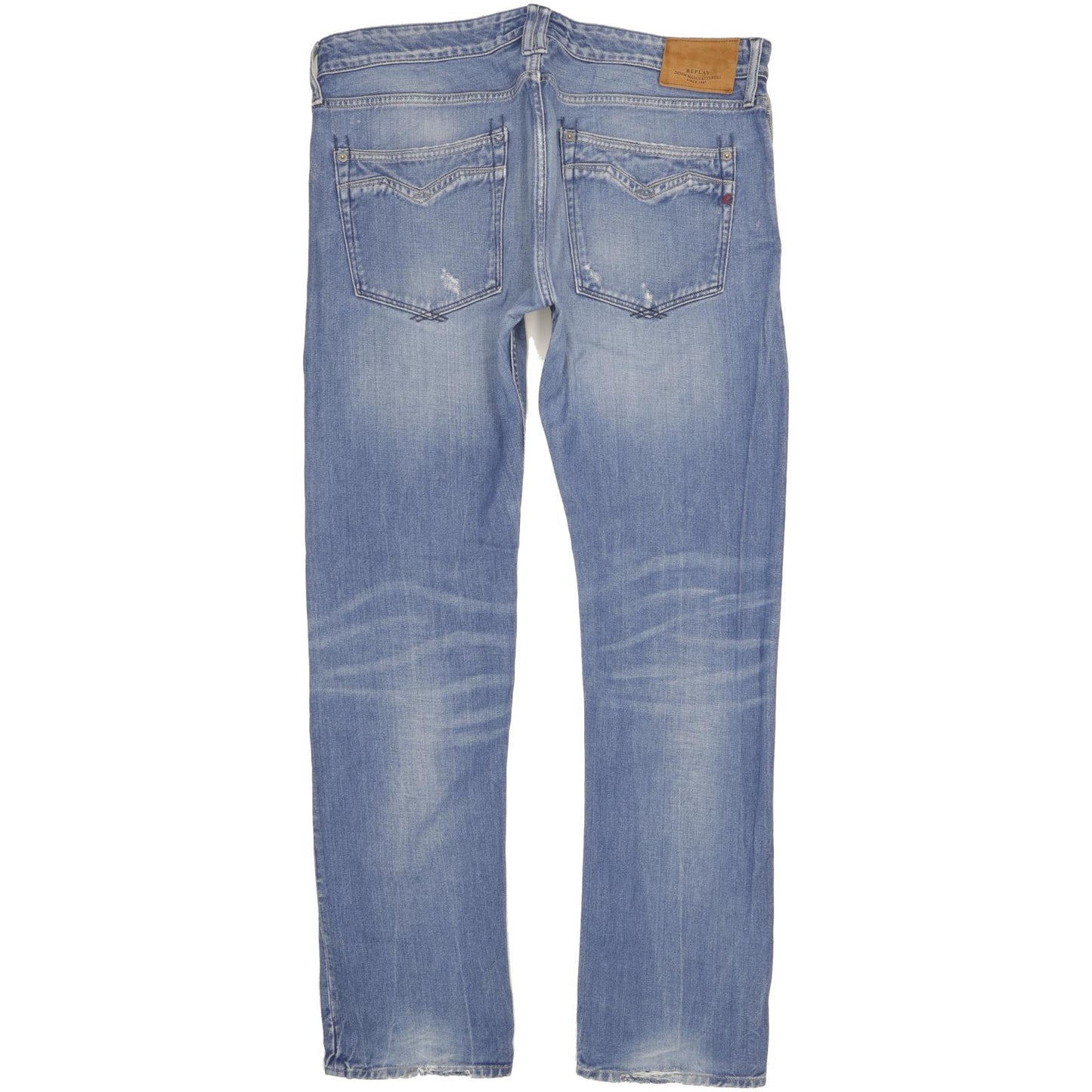 Replay Newbill Men Blue Straight Regular Jeans W37 L34