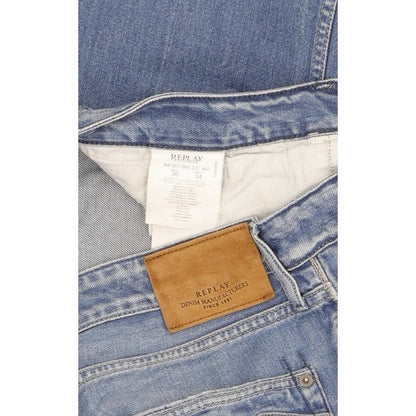 Replay Newbill Men Blue Straight Regular Jeans W37 L34
