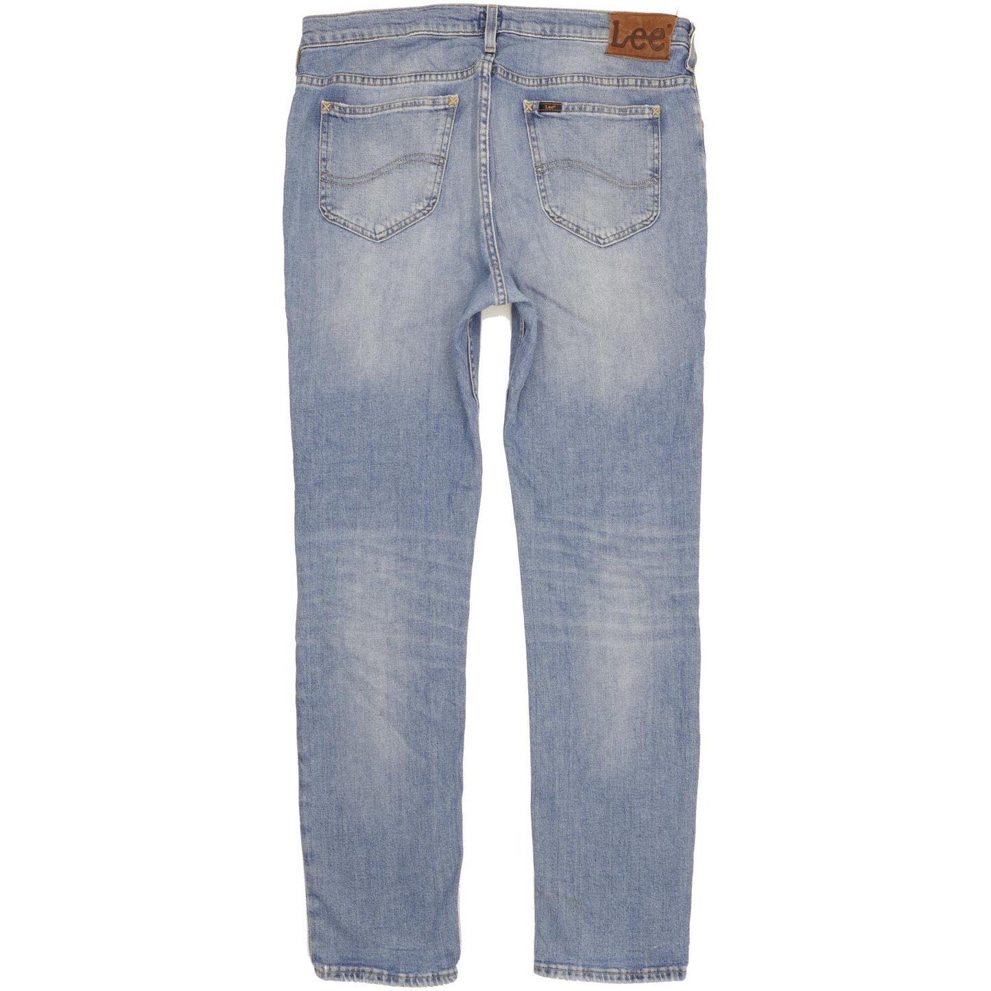 Lee Rider Men Blue Straight Regular Stretch Jeans W34 L32