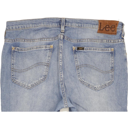 Lee Rider Men Blue Straight Regular Stretch Jeans W34 L32