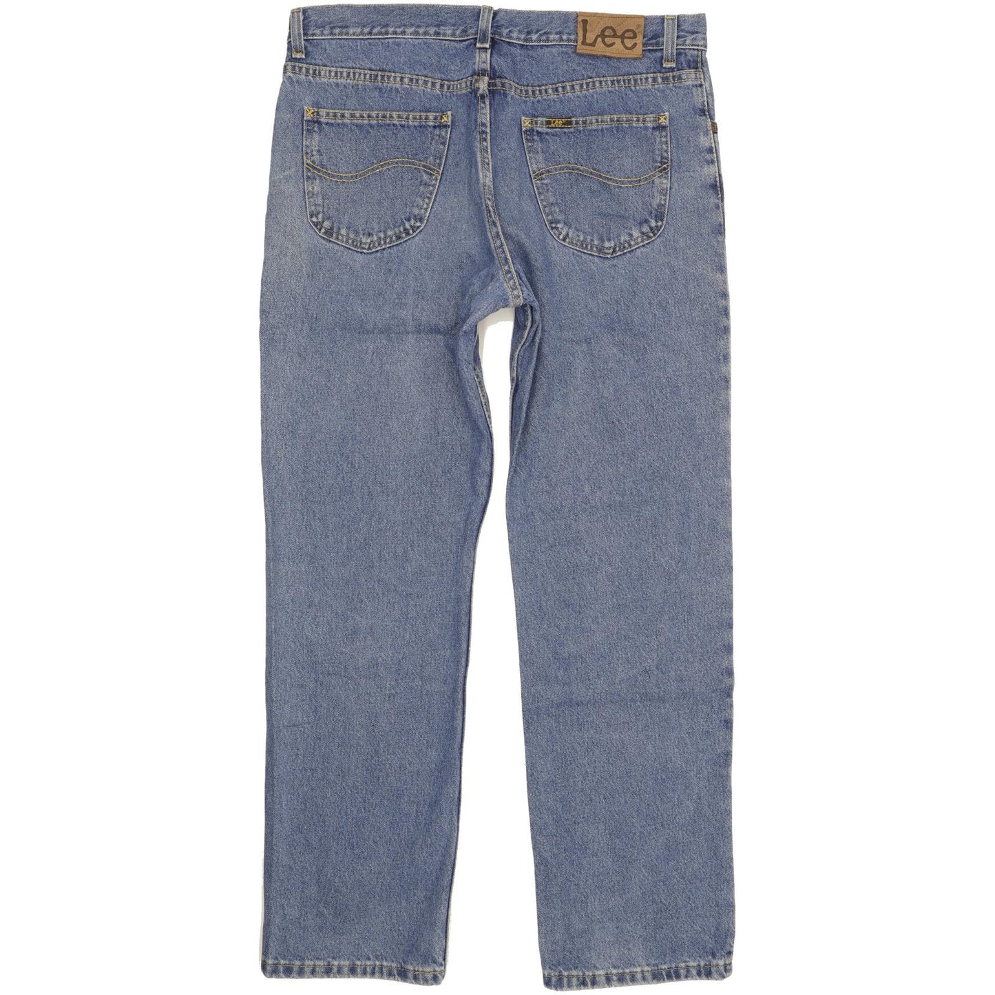 Lee Men Blue Straight Regular Jeans W36 L32