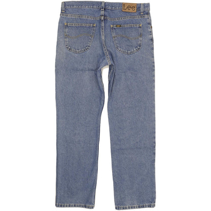 Lee Men Blue Straight Regular Jeans W36 L32
