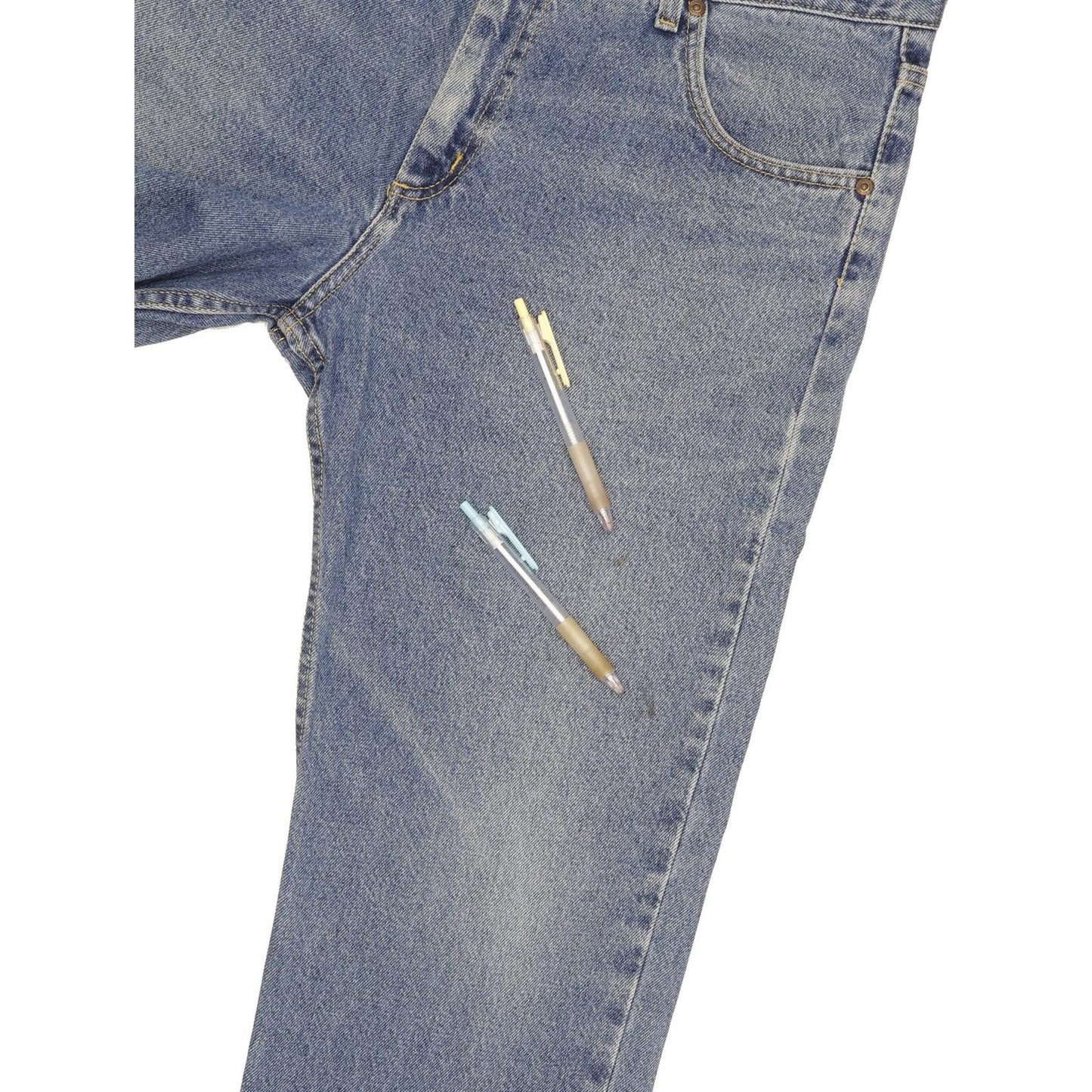 Lee Men Blue Straight Regular Jeans W36 L32