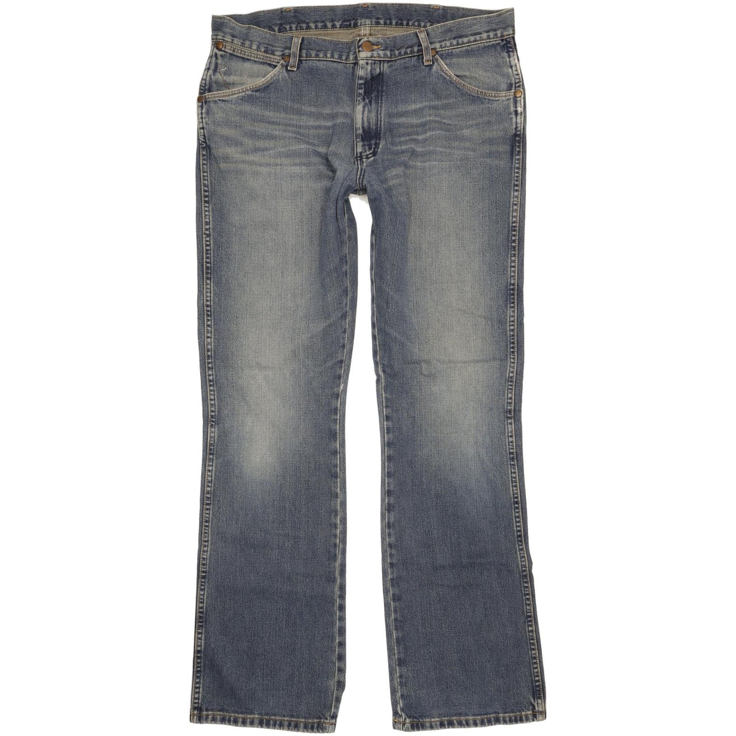 Wrangler Dayton Men Blue Bootcut Regular Jeans W36 L35