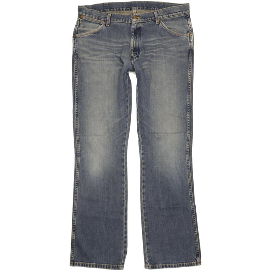 Wrangler Dayton Men Blue Bootcut Regular Jeans W36 L35