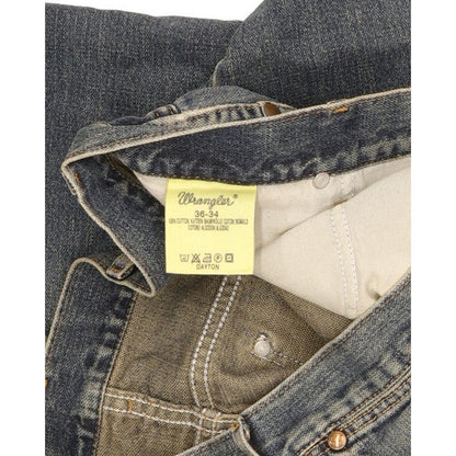 Wrangler Dayton Men Blue Bootcut Regular Jeans W36 L35