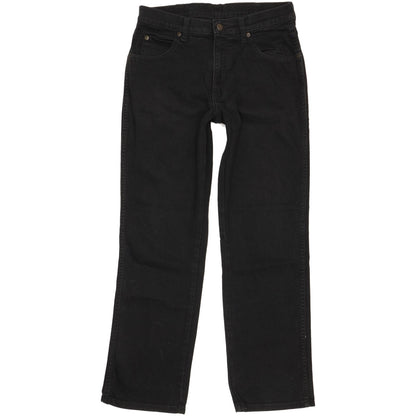 Wrangler Durable Quality Men Black Straight Regular Stretch Jeans W30 L29