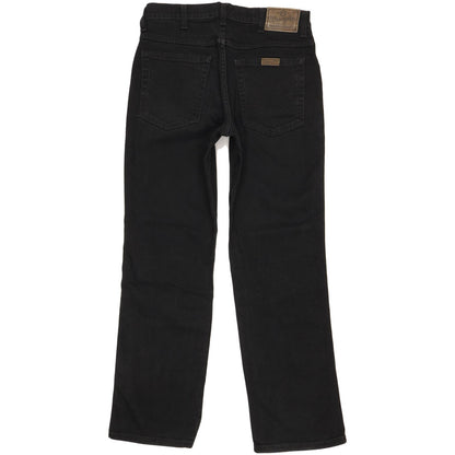 Wrangler Durable Quality Men Black Straight Regular Stretch Jeans W30 L29