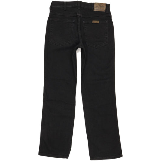 Wrangler Durable Quality Men Black Straight Regular Stretch Jeans W30 L29