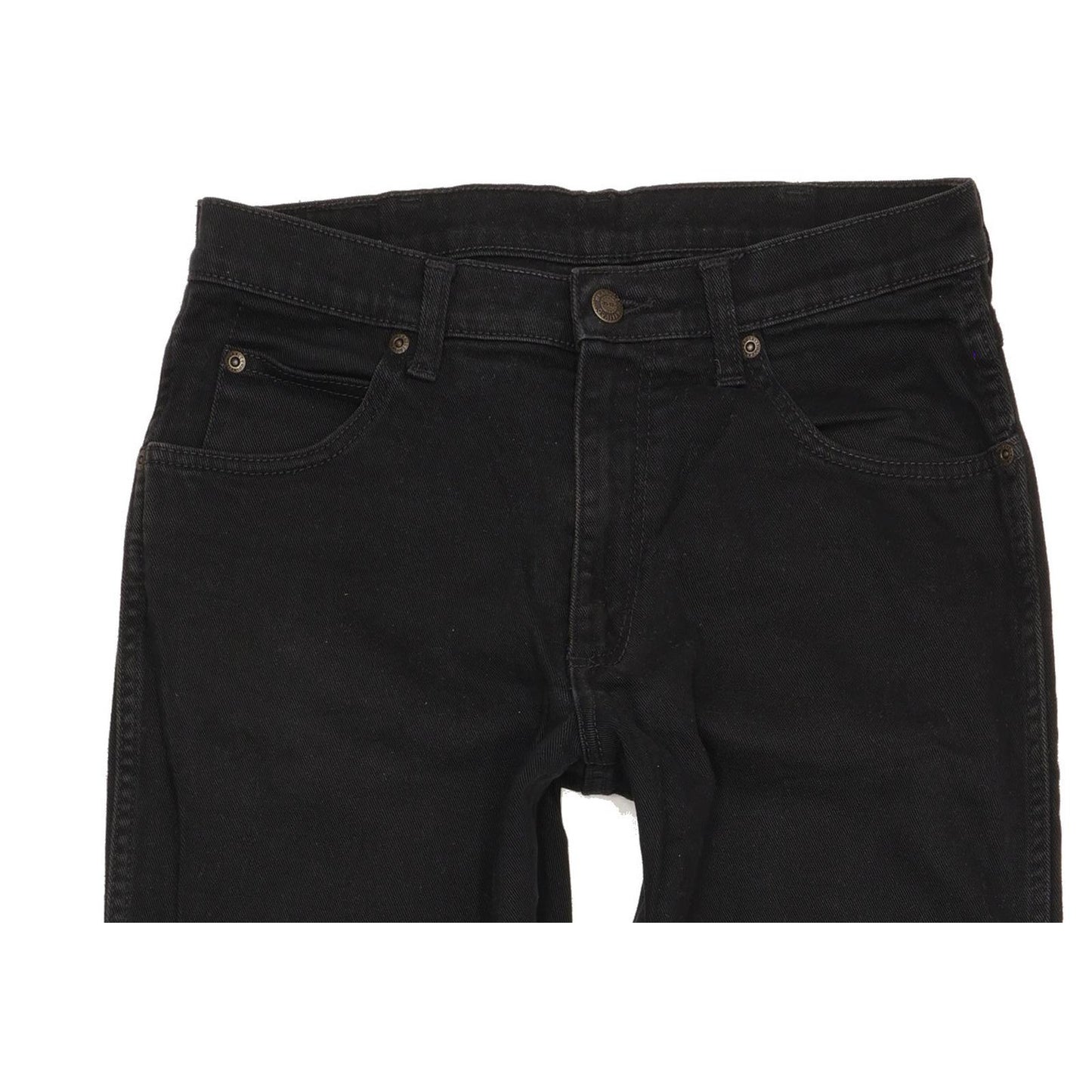 Wrangler Durable Quality Men Black Straight Regular Stretch Jeans W30 L29