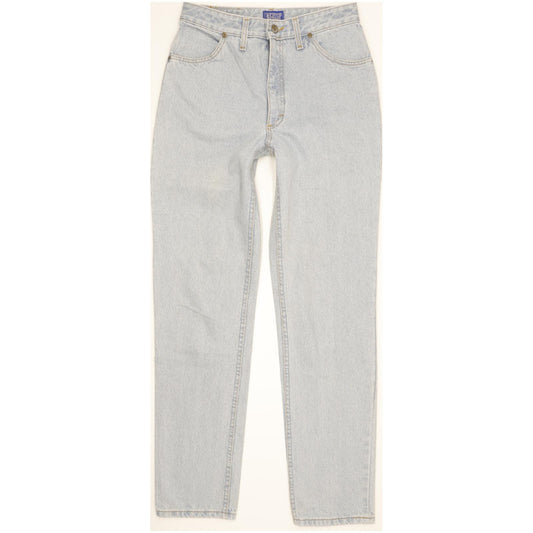 Lee Rider Vintage Blue Straight Slim Jeans High Waisted W30 L32