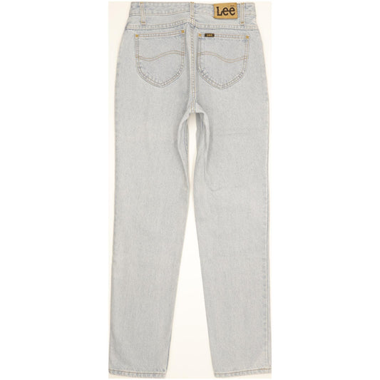 Lee Rider Vintage Blue Straight Slim Jeans High Waisted W30 L32