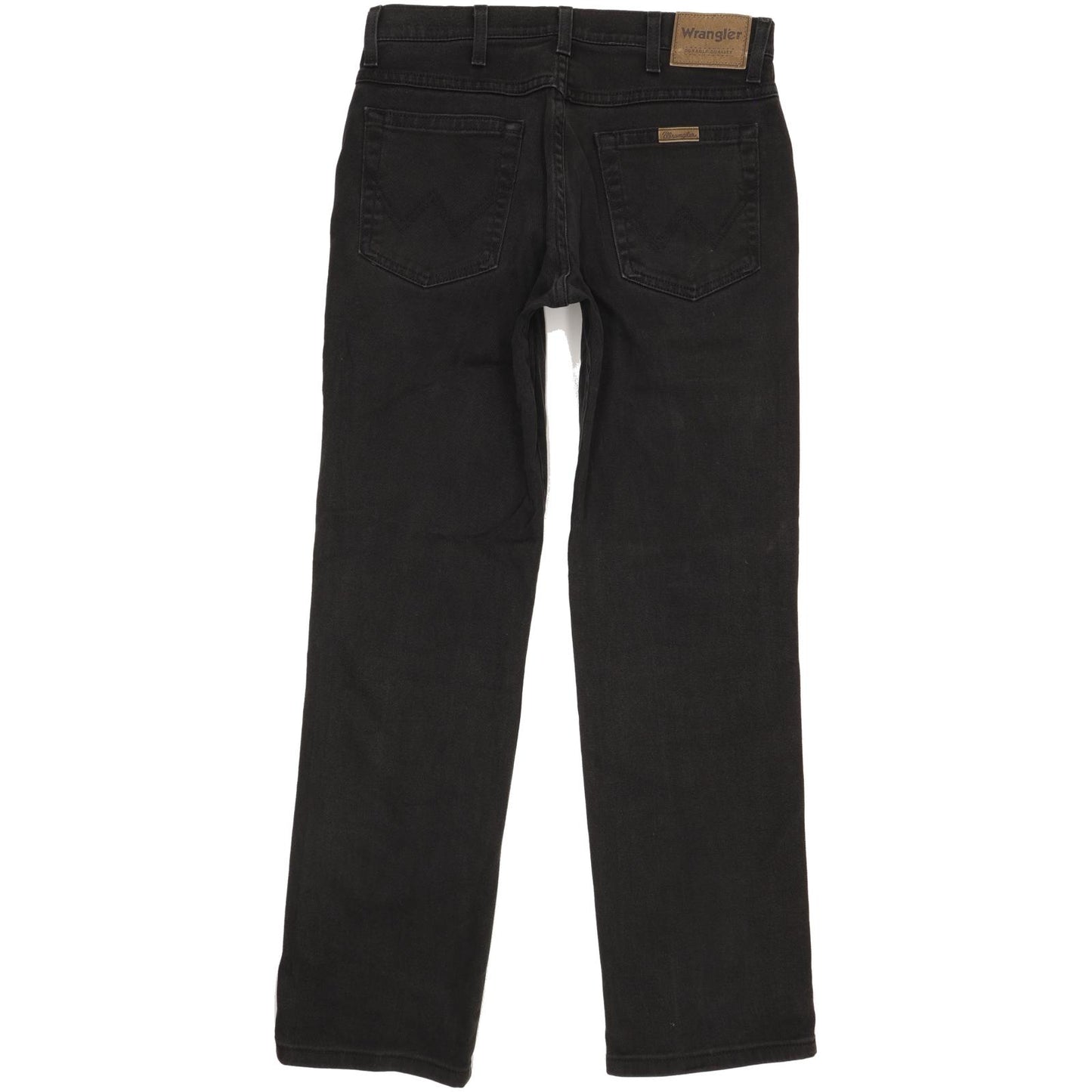Wrangler Durable Quality Men Black Straight Regular Stretch Jeans W32 L32