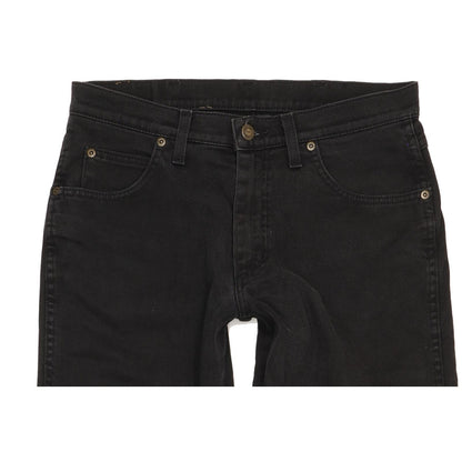 Wrangler Durable Quality Men Black Straight Regular Stretch Jeans W32 L32