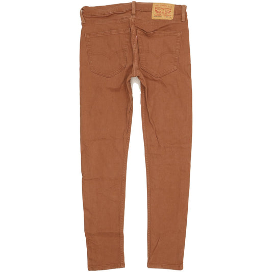 Levi's Men Brown Skinny Slim Stretch Jeans W32 L30