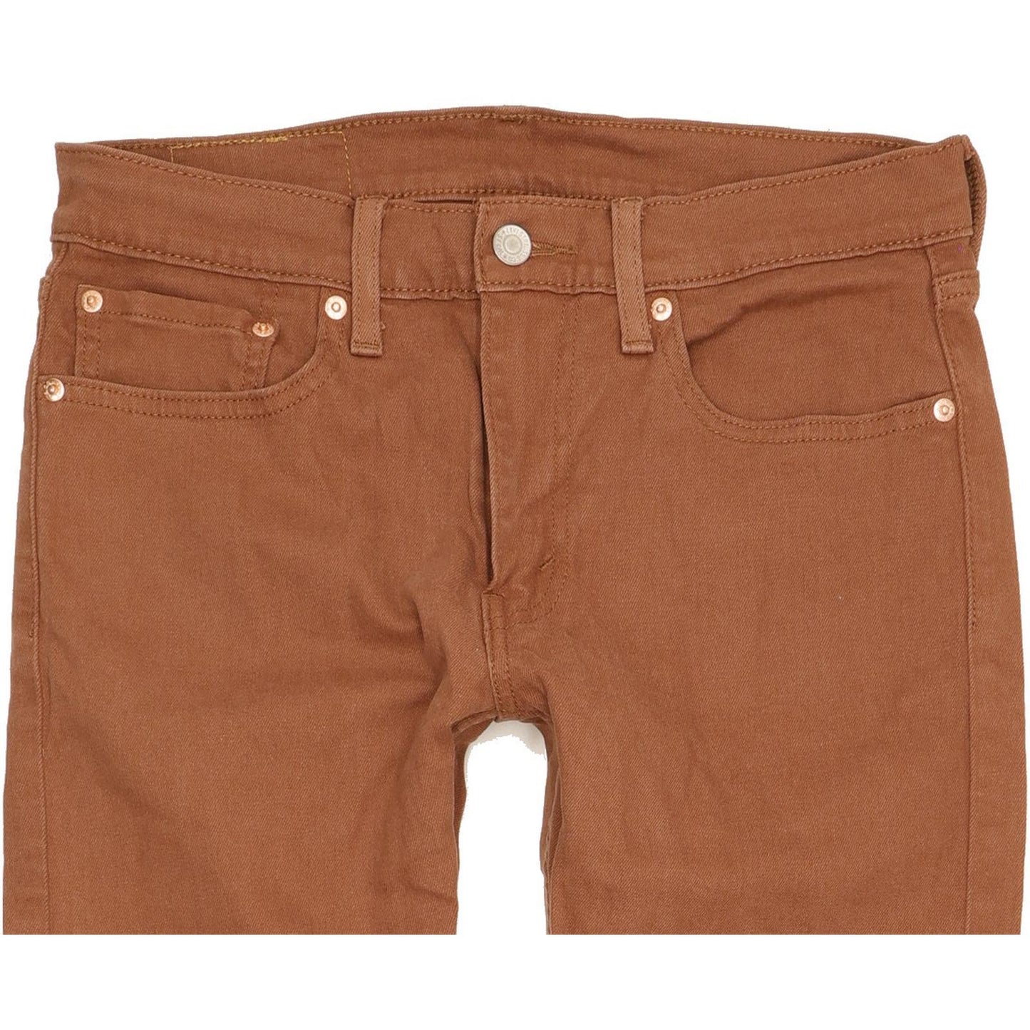 Levi's Men Brown Skinny Slim Stretch Jeans W32 L30