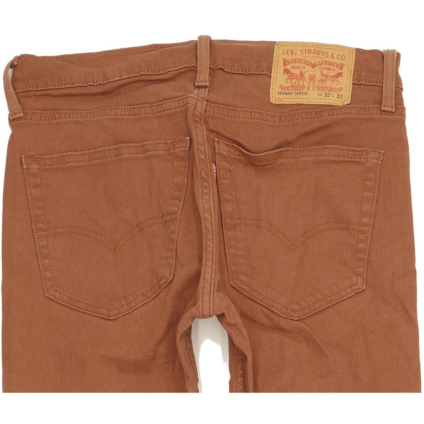 Levi's Men Brown Skinny Slim Stretch Jeans W32 L30