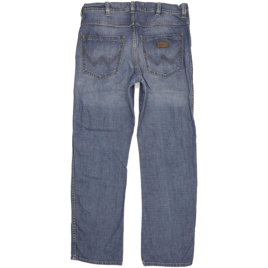 Wrangler Wesley Men Blue Straight Regular Jeans W33 L31