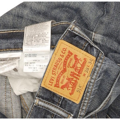 Levi's 514 Men Blue Straight Slim Jeans W38 L34