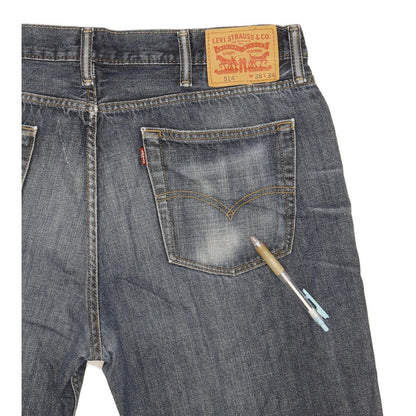 Levi's 514 Men Blue Straight Slim Jeans W38 L34