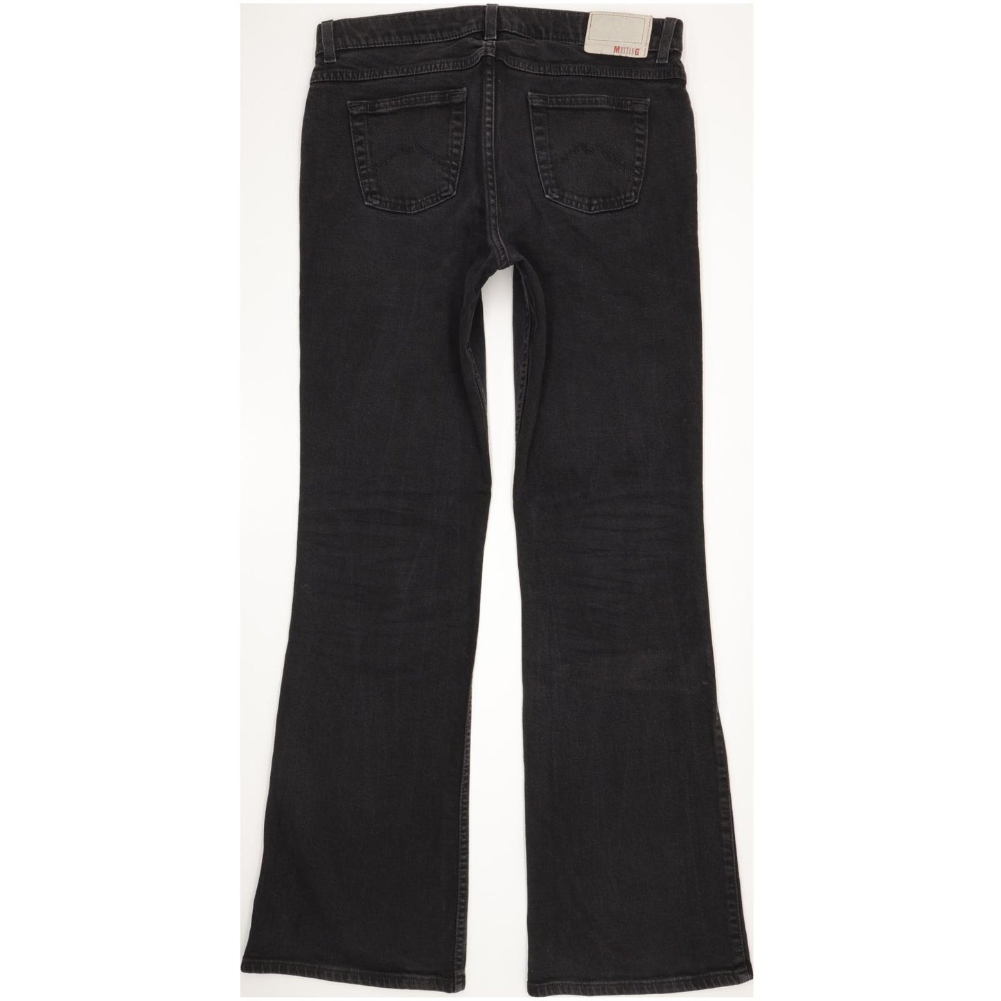 Mustang Bell Women Black Bootcut Regular Stretch Jeans W31 L33