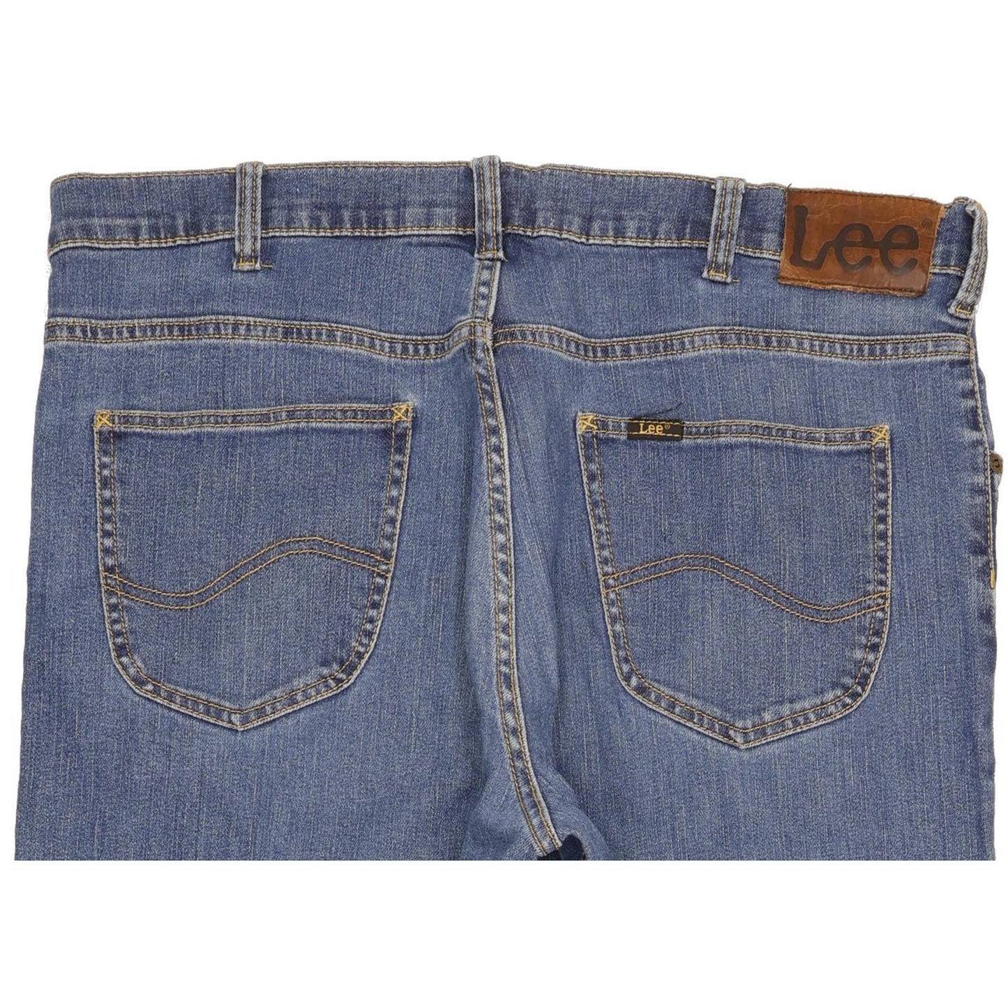 Lee Brooklyn Men Blue Straight Regular Stretch Jeans W38 L29