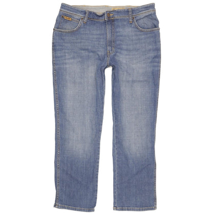Wrangler Texas Men Blue Straight Regular Stretch Jeans W38 L29