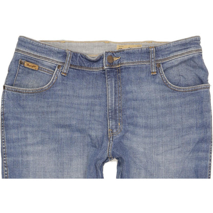 Wrangler Texas Men Blue Straight Regular Stretch Jeans W38 L29