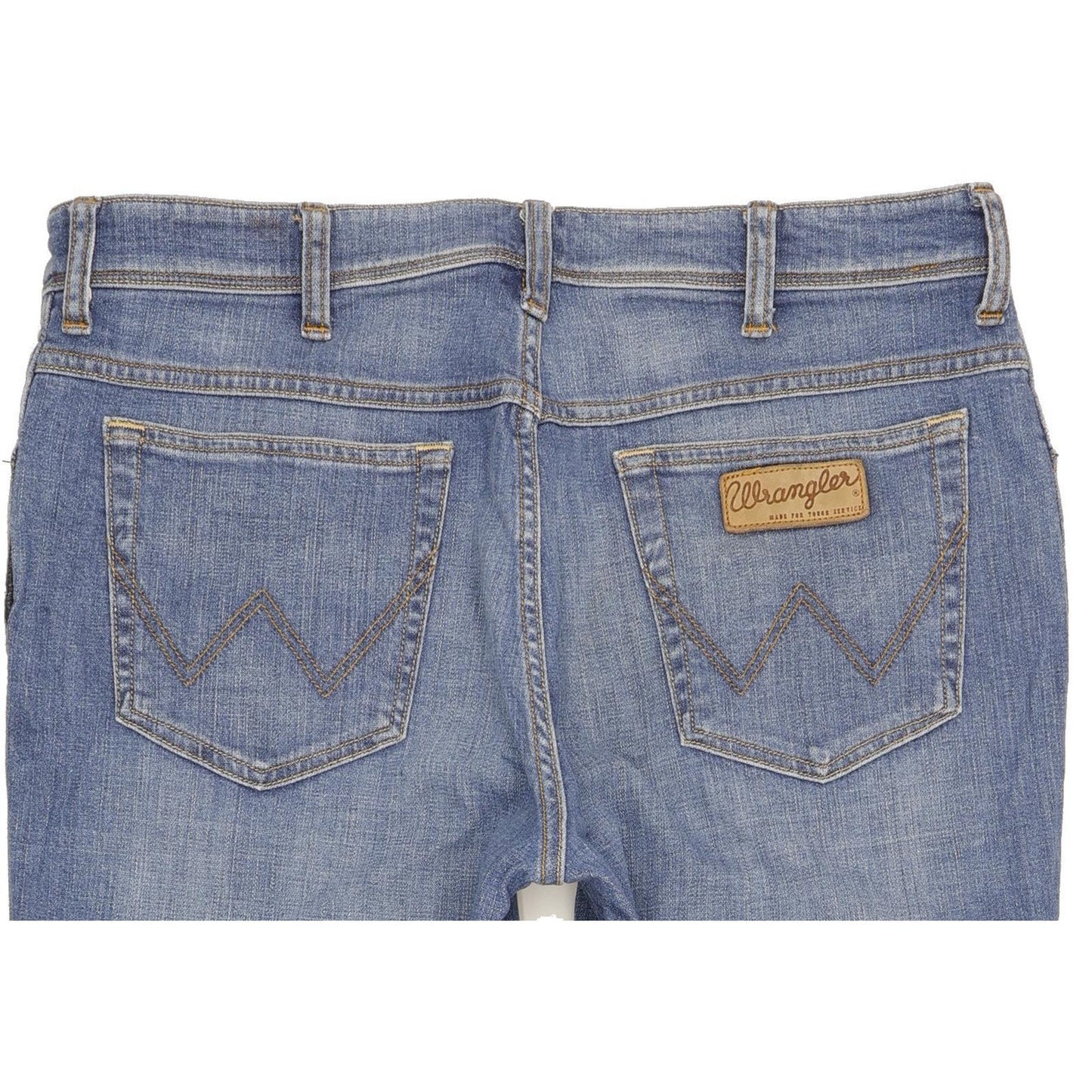 Wrangler Texas Men Blue Straight Regular Stretch Jeans W38 L29