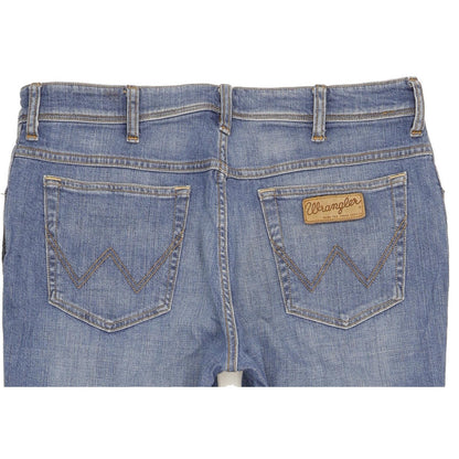 Wrangler Texas Men Blue Straight Regular Stretch Jeans W38 L29