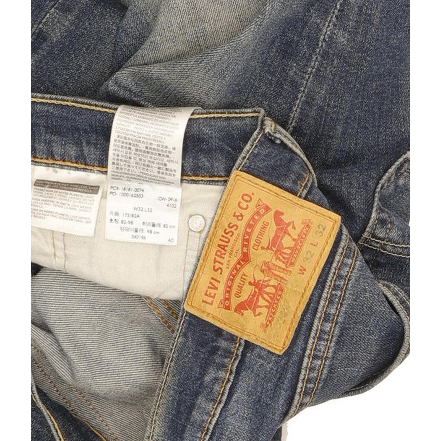 Levi's 541 Men Blue Straight Regular Stretch Jeans W32 L31