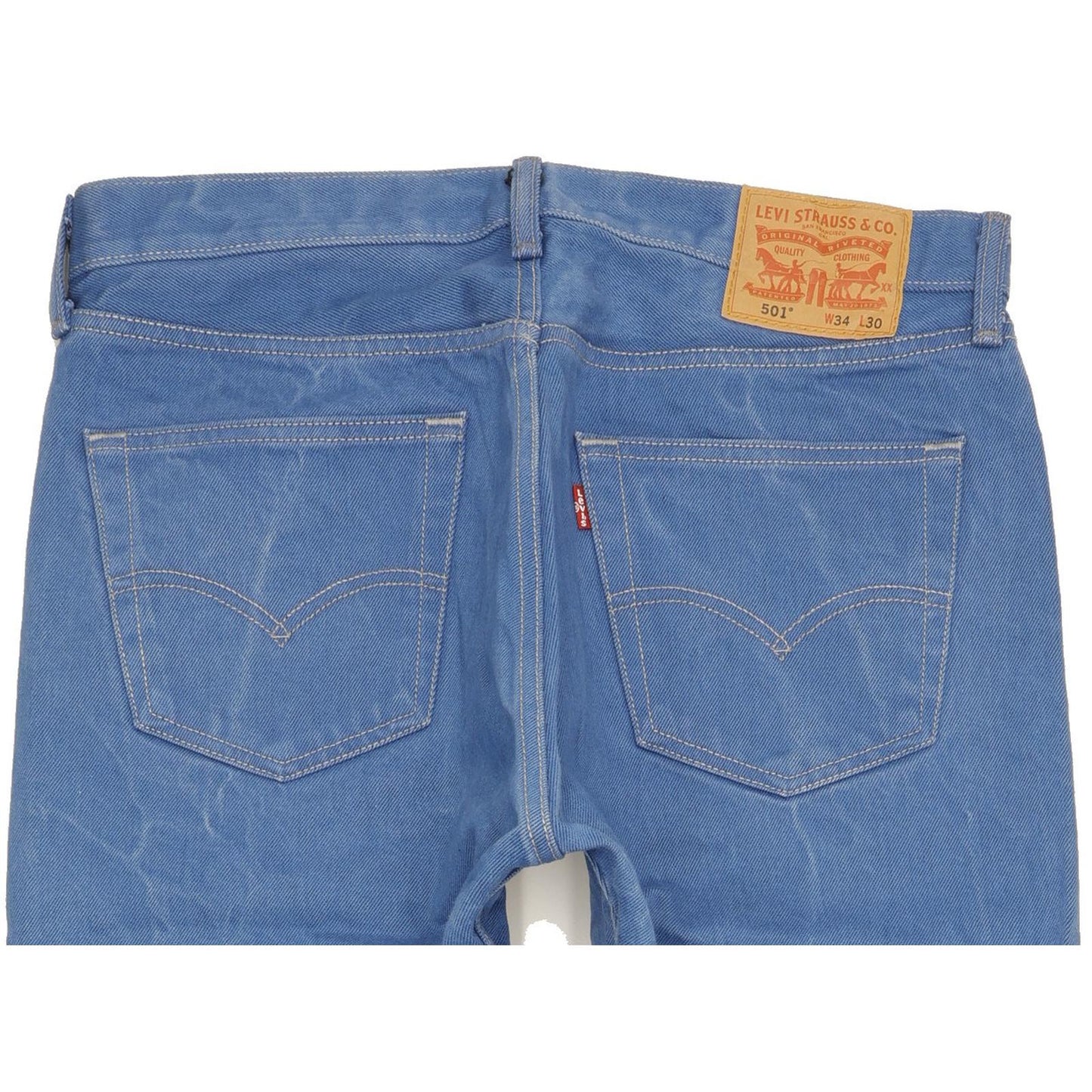 Levi's 501 Men Blue Straight Regular Jeans W34 L28