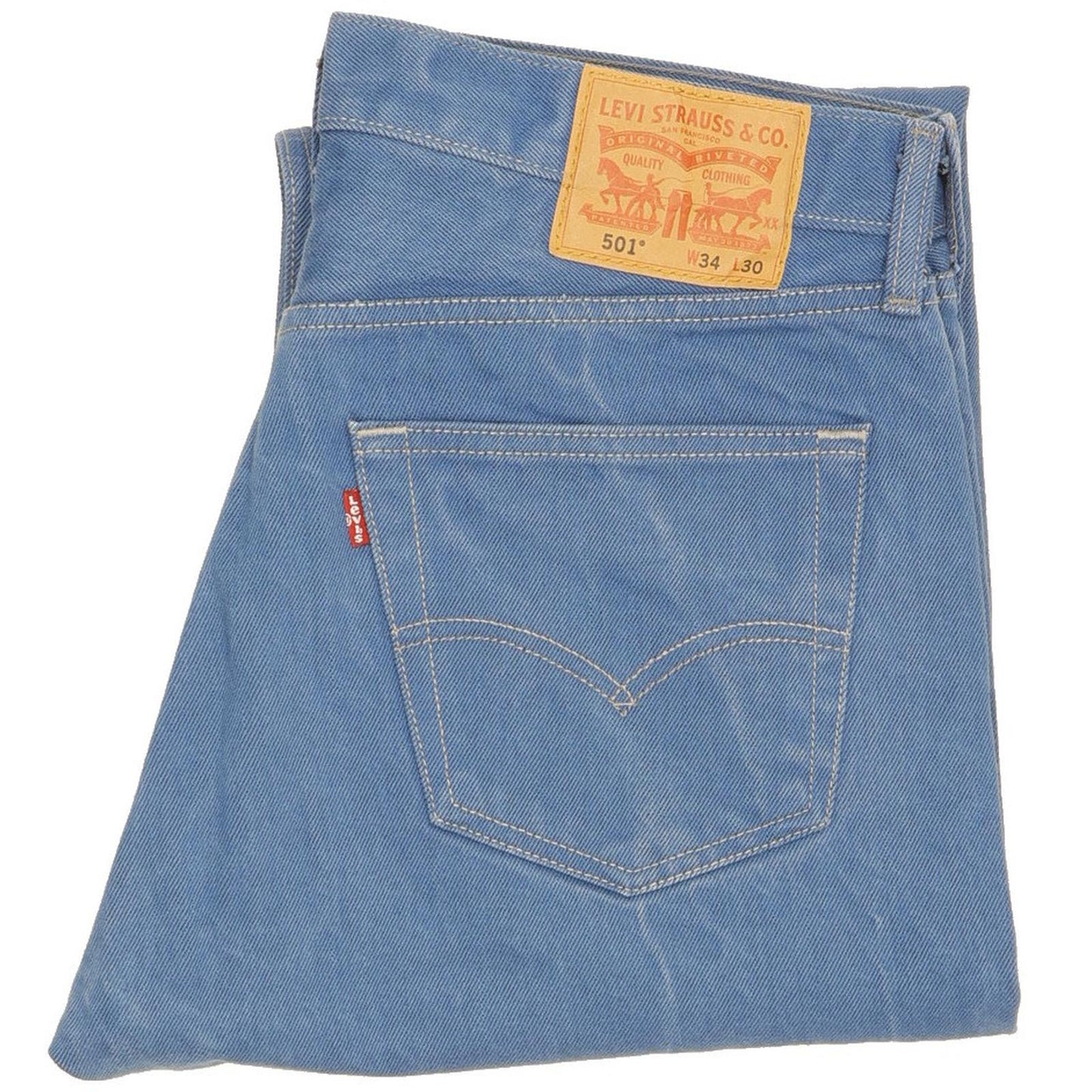 Levi's 501 Men Blue Straight Regular Jeans W34 L28