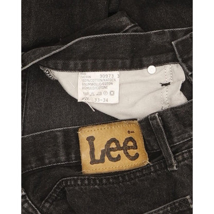 Lee Tucson Men Black Straight Regular Jeans W33 L30