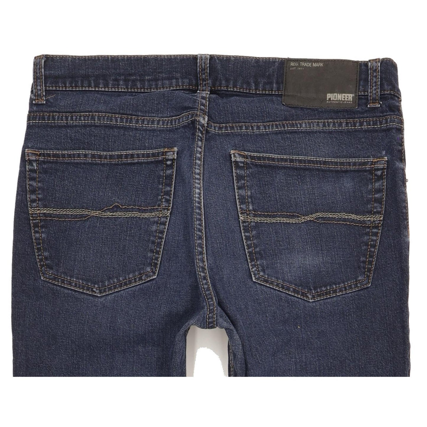 Pioneer Ron Men Blue Straight Regular Stretch Jeans W32 L32