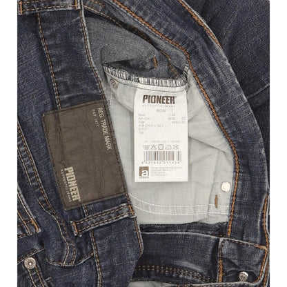 Pioneer Ron Men Blue Straight Regular Stretch Jeans W32 L32