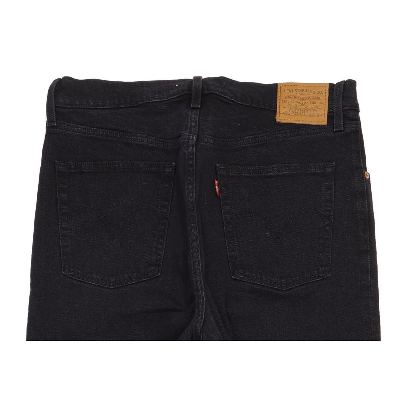 Levi's Ribcage Black Flared Slim Cropped Stretch Jeans High Waisted W31 L29