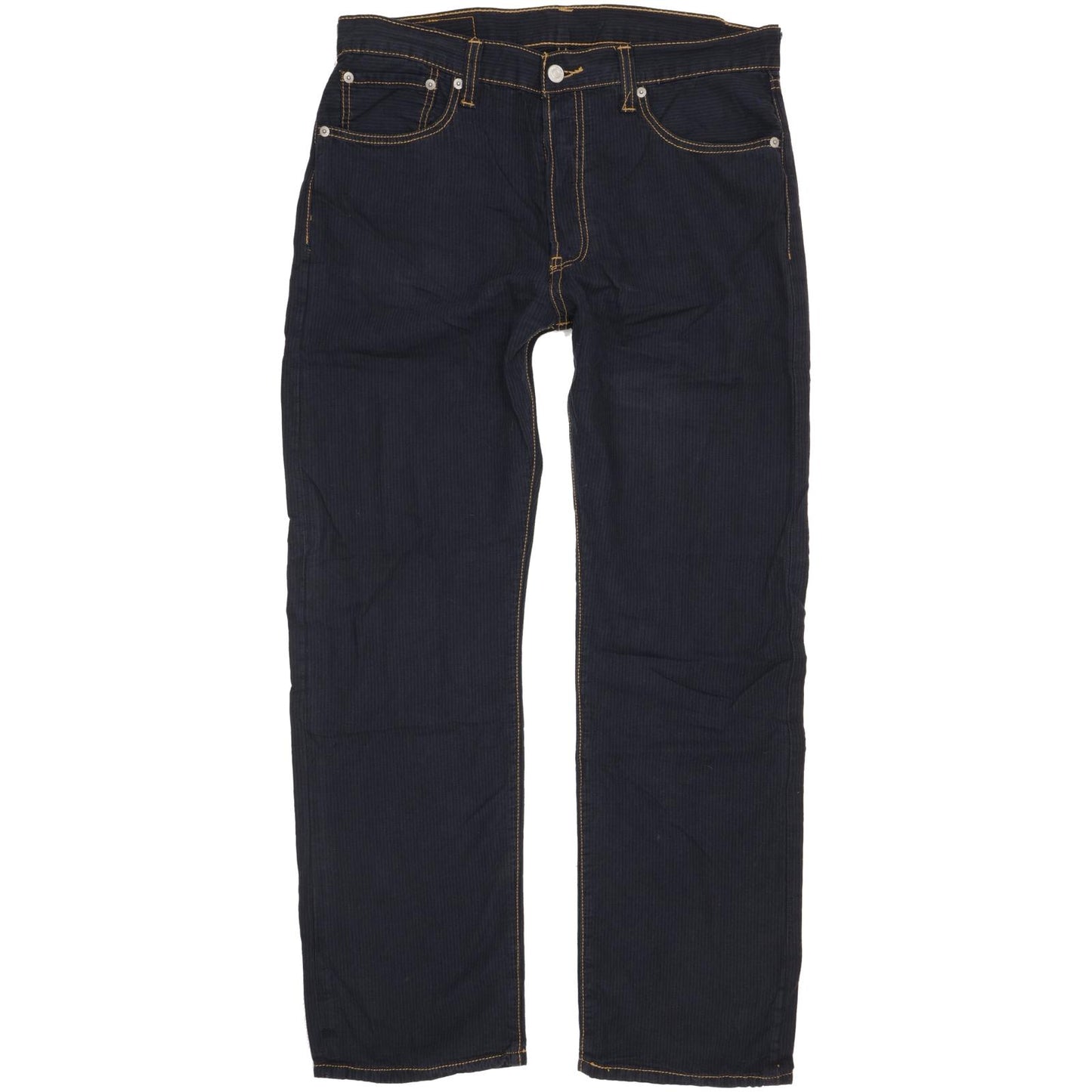 Levi's 501 Men Navy Straight Regular Trousers W34 L30