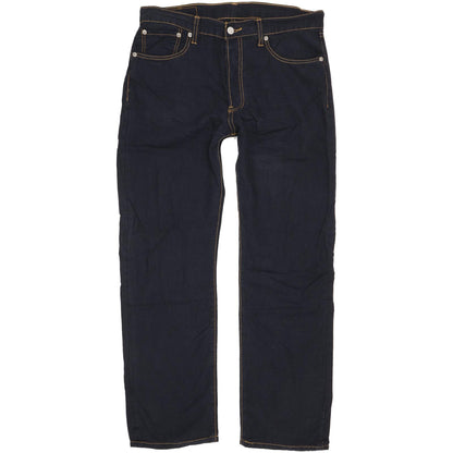 Levi's 501 Men Navy Straight Regular Trousers W34 L30
