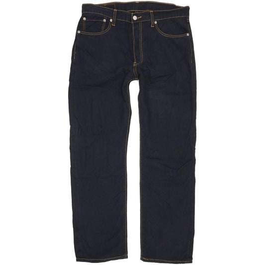 Levi's 501 Men Navy Straight Regular Trousers W34 L30
