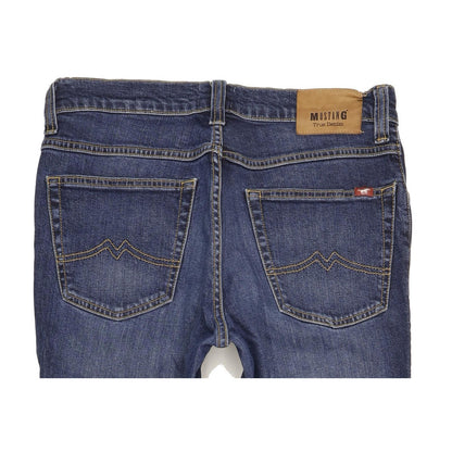 Mustang Tramper Men Blue Straight Regular Stretch Jeans W33 L32