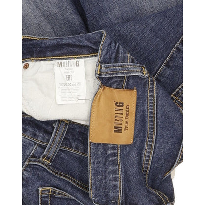 Mustang Tramper Men Blue Straight Regular Stretch Jeans W33 L32