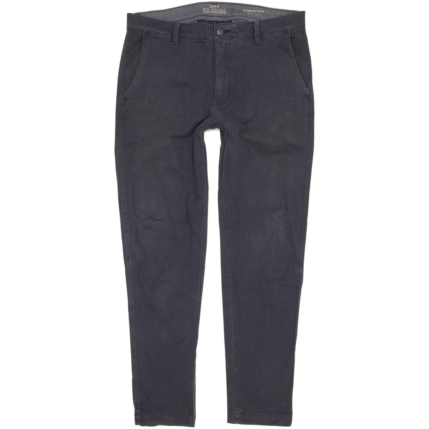 Levi's Men Navy Tapered Regular Chino Stretch Trousers W33 L31